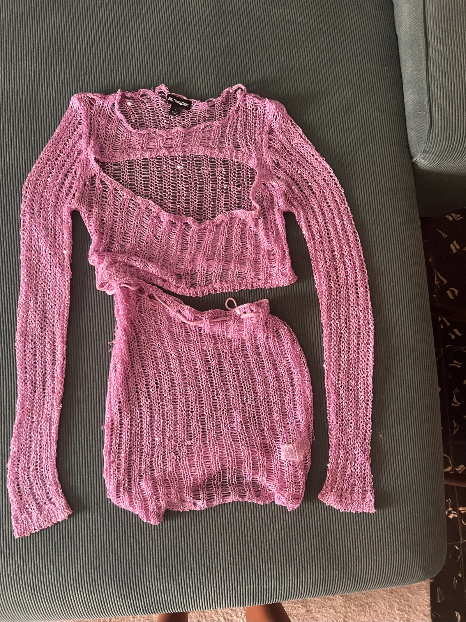 Vestido de lantejoulas de crochê – photo 8